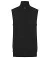 H711 Henbury Sleeveless Zip Through Jumper Black colour image